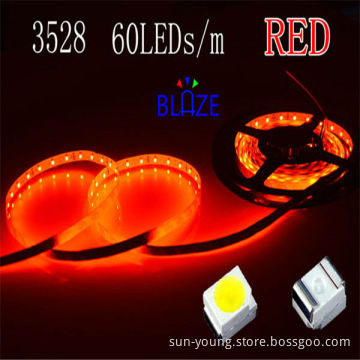 SMD3528 300 LEDs/roll, Red,IP20 ,Cheap LED flexiblestrip light,